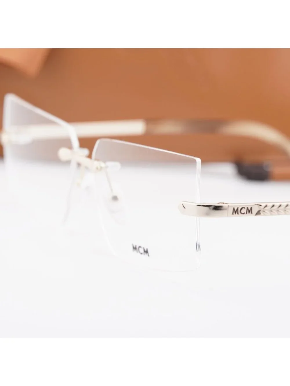MCM MW5018-H 032 Rectangle Eyeglasses - Pale Gold 56mm